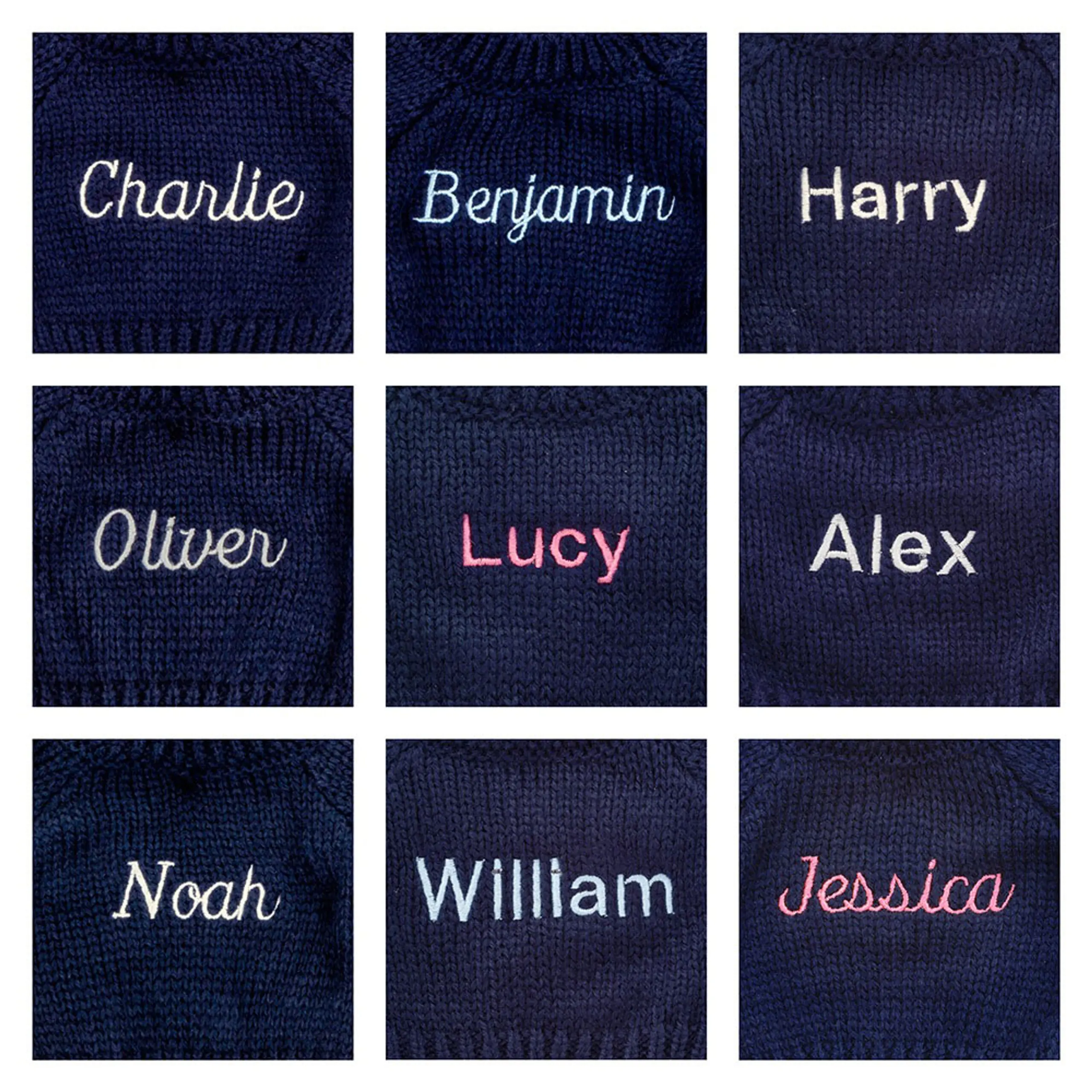 Bashful Black & Cream Puppy with Personalized Navy Jumper - Image 2